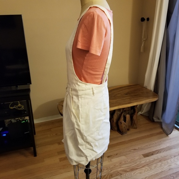 White Denim Pinafore - Picture 2 of 5